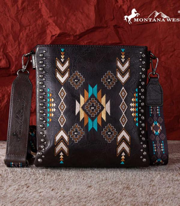 Leather/Aztec outlet crossbody/clutch