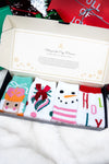 Fuzzy plush 4 pair Sock set     Christmas