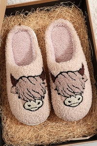 Highlander cow SLIPPERS !!