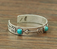 Turquoise ARROW C cuff bracelet