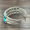 XL Natural Turquoise stone cuff bracelet