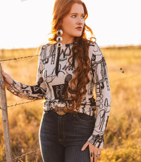 Saddle up Anyway Long sleeve top