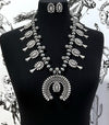 Navajo Silver Squash blossom necklace