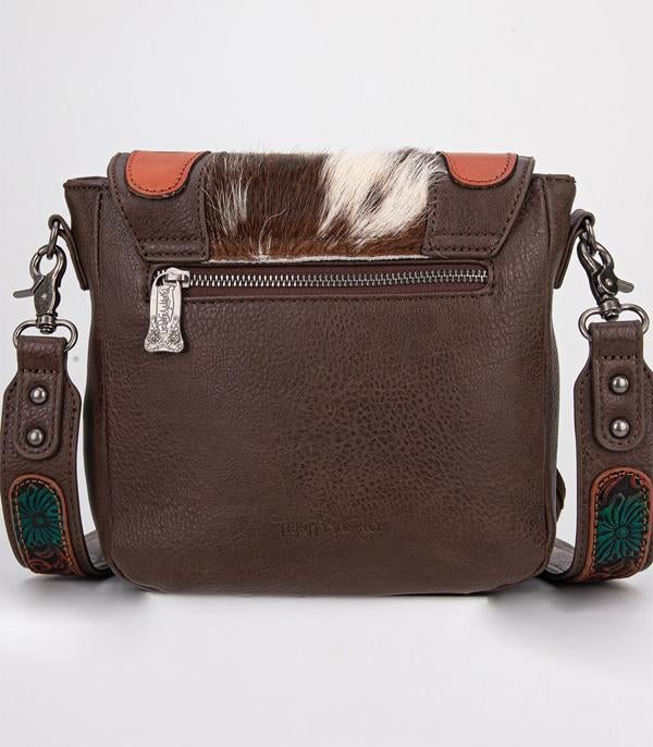 Trinity Ranch tooled leather Cowhide purse