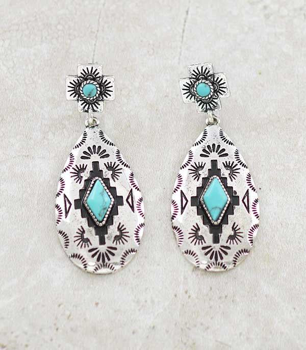 Southwest aztec earrings