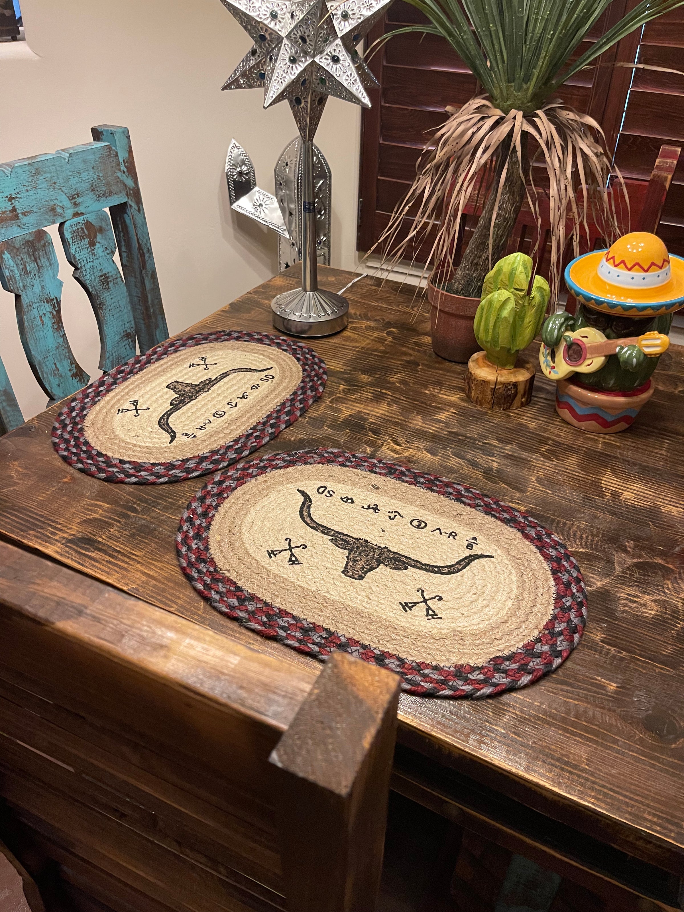 Set of 2 - Braided jute PLACEMATS