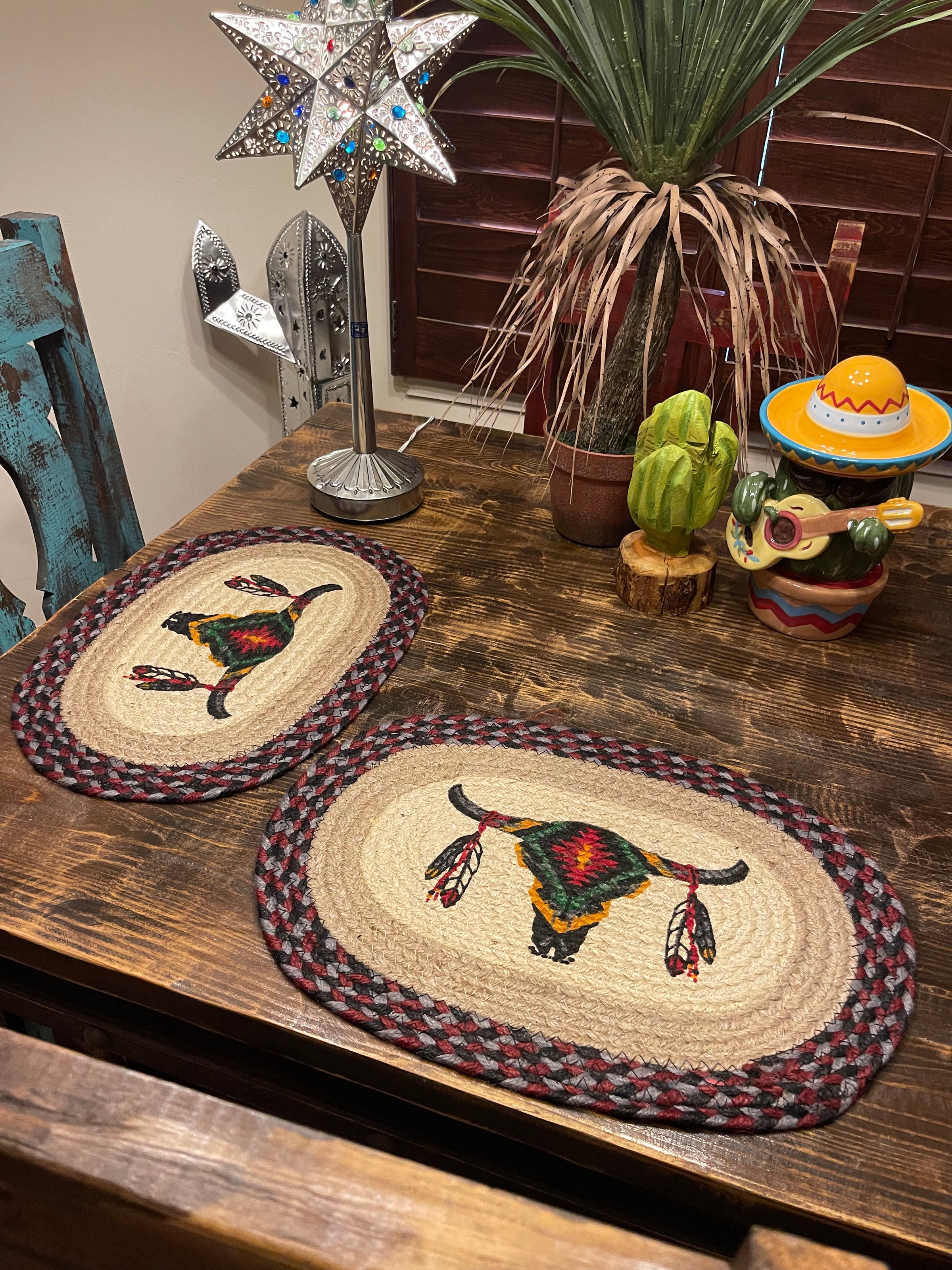 Set of 2 - Braided jute PLACEMATS