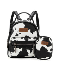 Mini WRANGLER cow backpack SET w/coin pouch