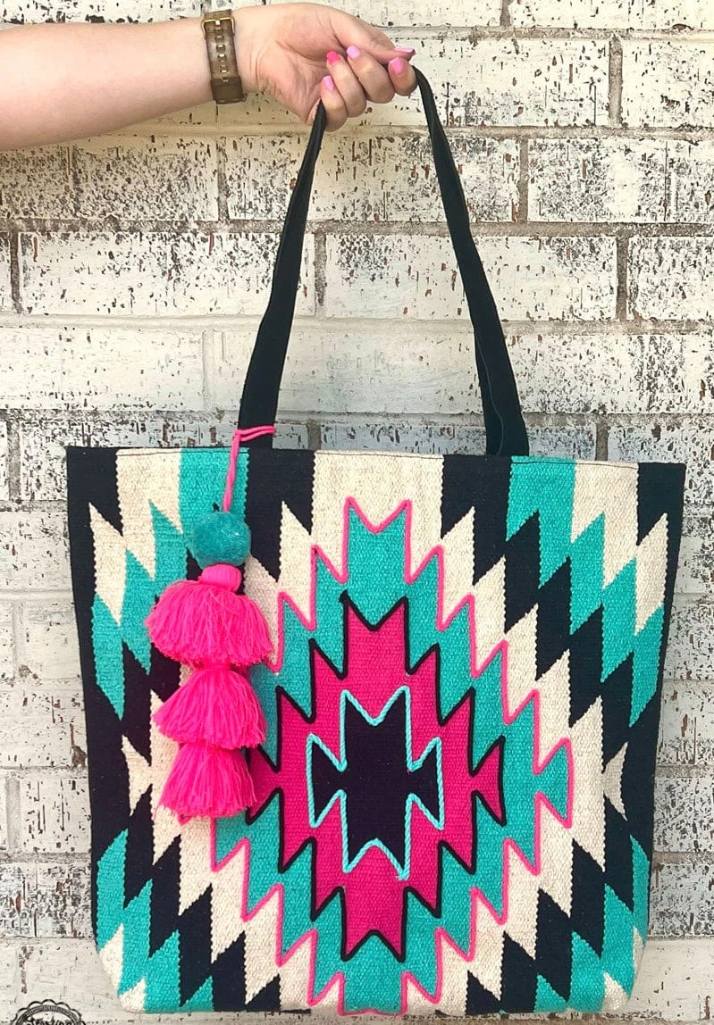 Meet me in Montana XL Tote Southwest Bedazzle sw fiesta bags