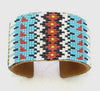 Native Beaded hard cuff bracelet Southwest Bedazzle jewelz