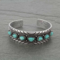 Natural stone CUFF Southwest Bedazzle jewelz