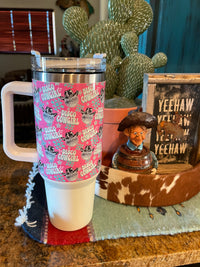 The Traveler mug    DISCO COWGIRL Southwest Bedazzle home decor