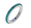 Thin Turquoise Sterling silver RING BAND    SS Southwest Bedazzle jewelz