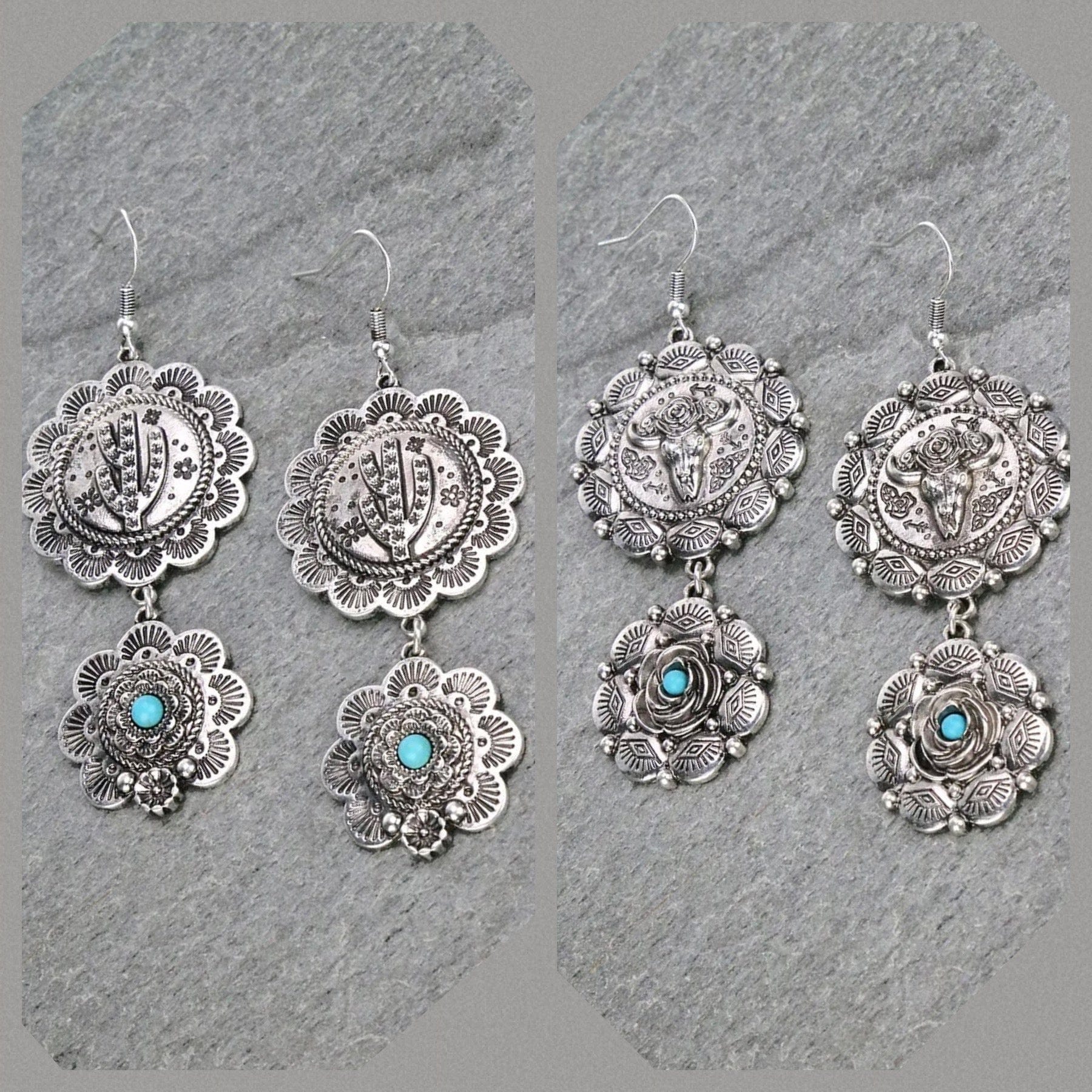 Amazon.com: Daixiya Western Cactus Earrings 925 Sterling Silver Turquoise  Cactus Stud Earrings Western Jewelry Gifts for Women Girls : Clothing,  Shoes & Jewelry