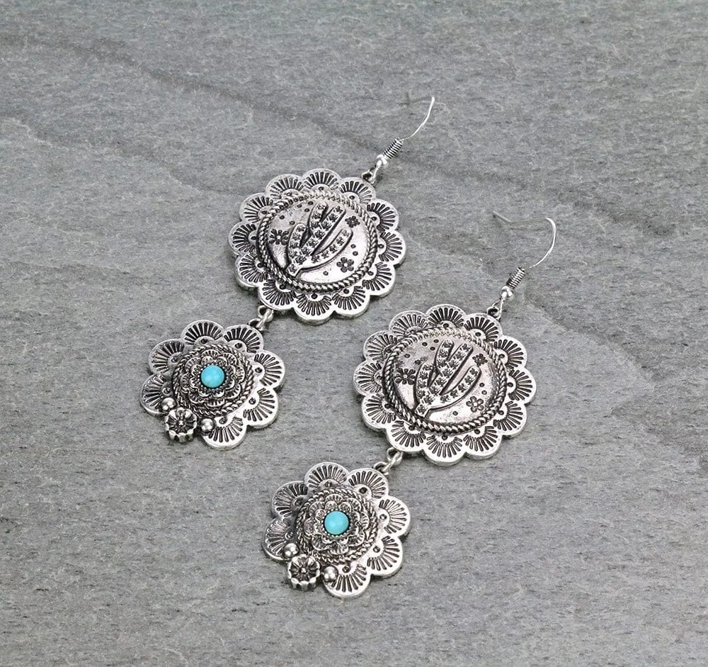 Montana Silversmiths Into The Blue Turquoise Western Earrings - Jackson's  Western