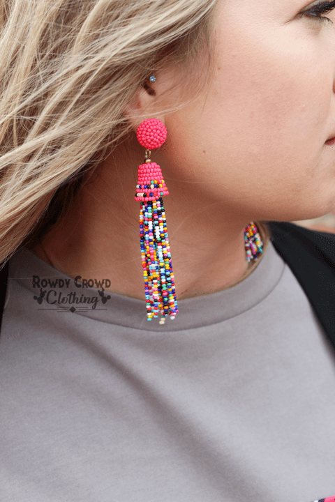 DEPARTMENT Candy Earring - White Gold/Red | Garmentory