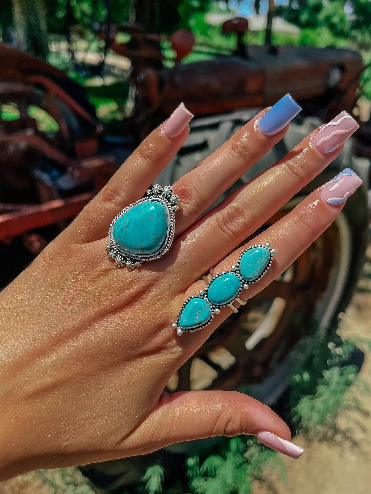 Adjustable Natural Stone Rings In Silver And Gold With Turquoise Rings For  Women, Amethysts, Pink Quartz Crystal Perfect For Parties And Weddings  Available In 10mm And 12mm Sizes For Women From Enjoy_time,