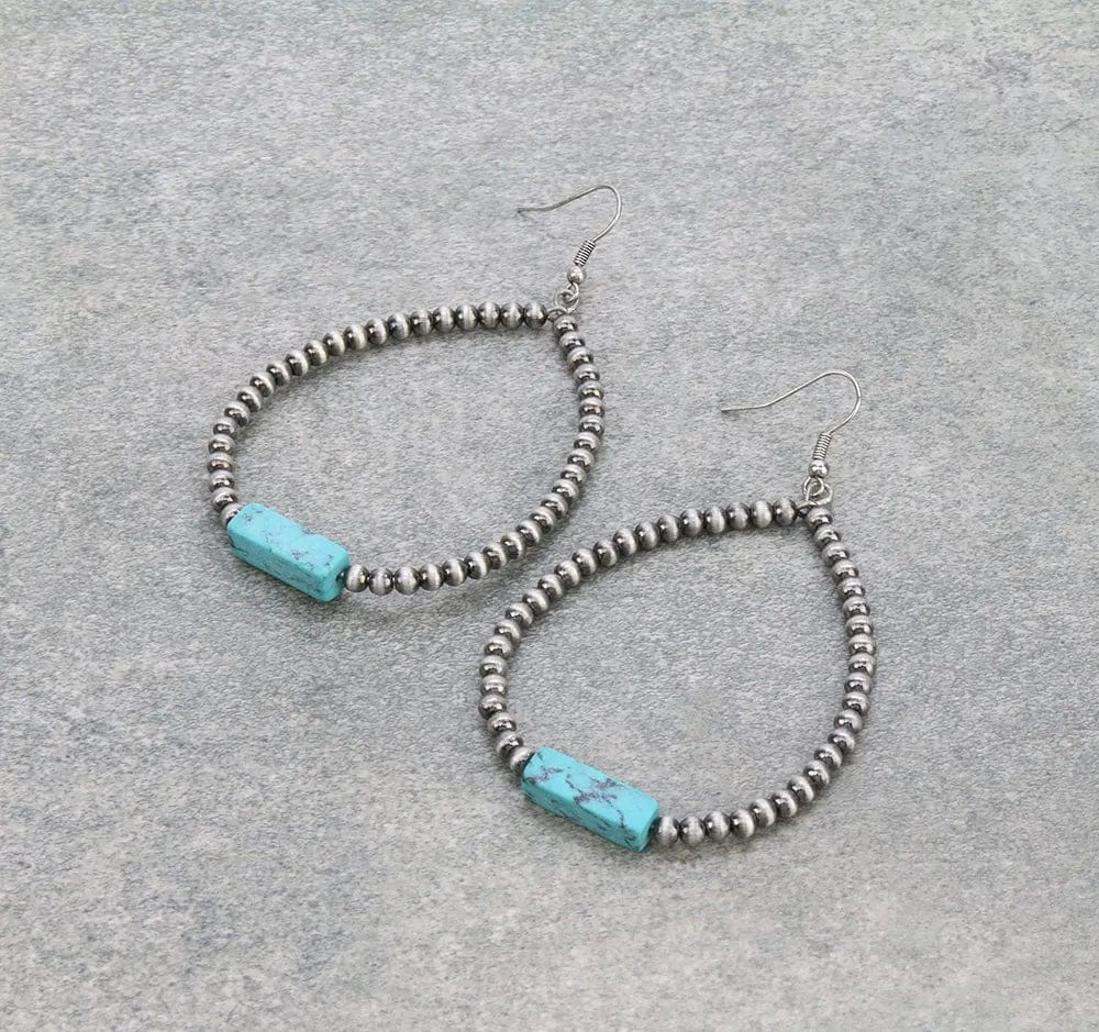 Navajo bar earrings    Turquoise Southwest Bedazzle jewelz