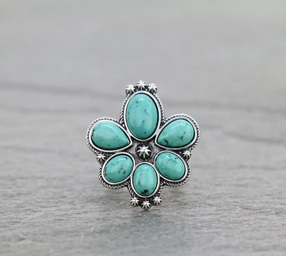 Southwest Turquoise  ring Southwest Bedazzle jewelz