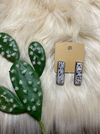 WHITE RANCHERO ROAD EARRINGS Southwest Bedazzle jewelz